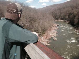 The view form one of the bridges. you can see the Ohio river far below. Such a beautiful view. 